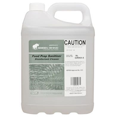 Green Rhino Food Prep Sanitiser, 5L