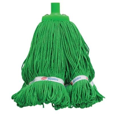 Matthews Green Looped Microfibre Mop Head, 400g
