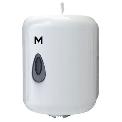 White Centre Feed Paper Towel Dispenser