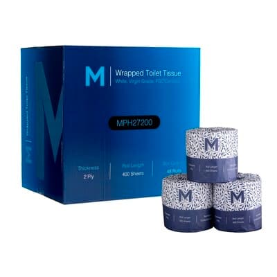 Matthews Everyday 2ply Virgin Toilet Tissue, 400 sheets x 48 rolls